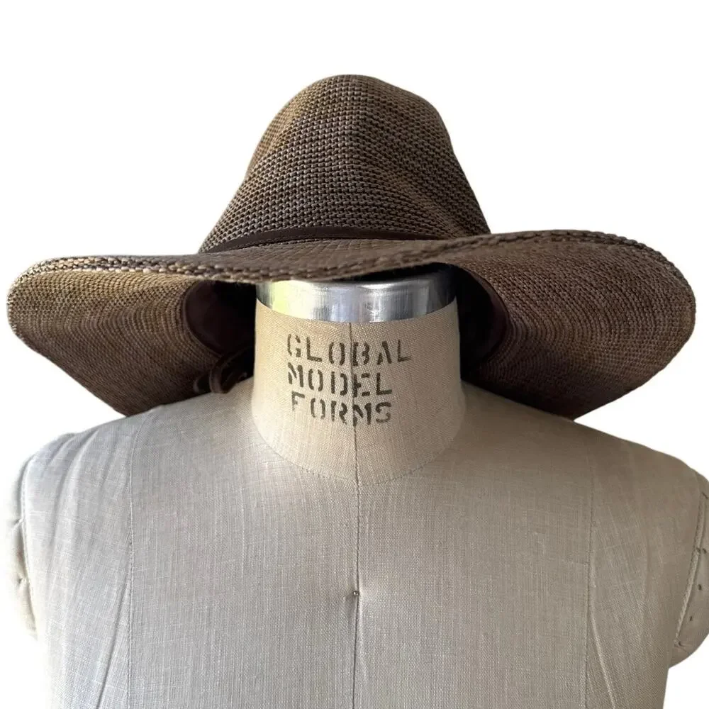Wallaroo Hat Company Victoria Fedora in Brown One Size Fits Medium